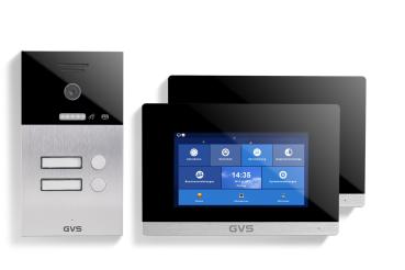 IP Video-Türsprechanlage 2-FH/2x7" Touchscreen Komplett-Set AVS1040A