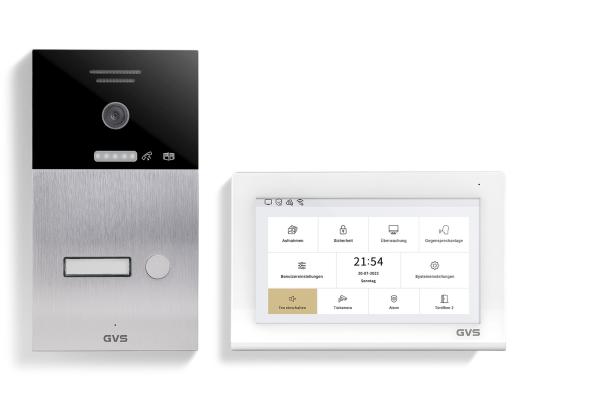 IP Video-Türsprechanlage 1-FH/1x7" Touchscreen Komplett-Set AVS1336U